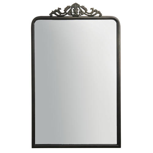 Black Scroll Mirror
