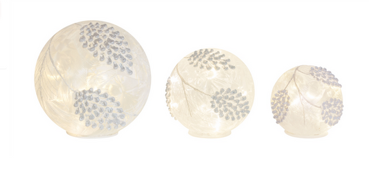 Globe LED en forme de pomme de pin