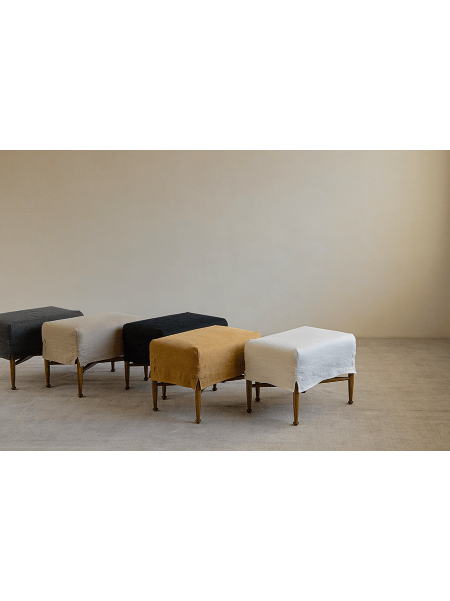 Tabouret à housse Crabby