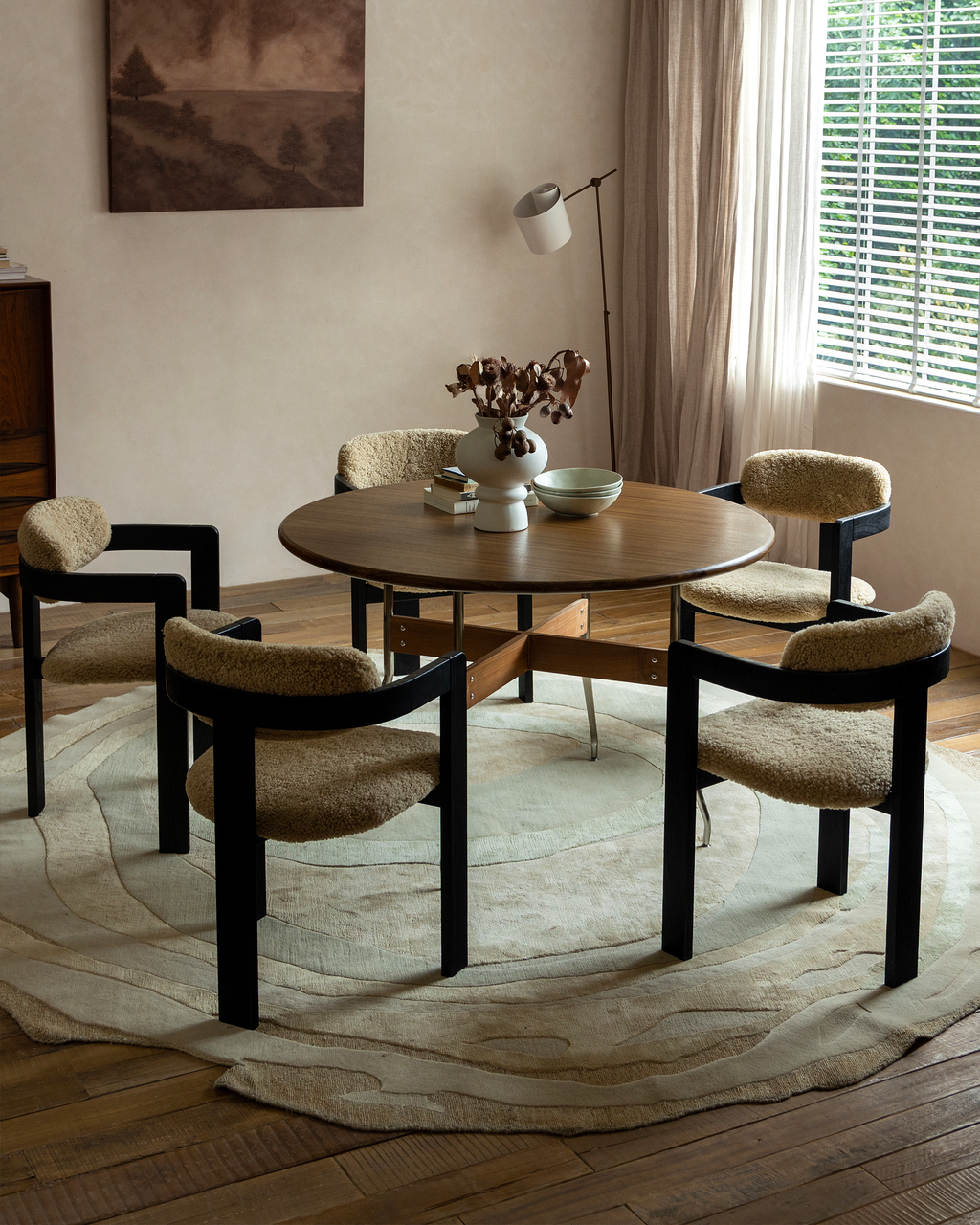 Chaise en peau de mouton Pamplona