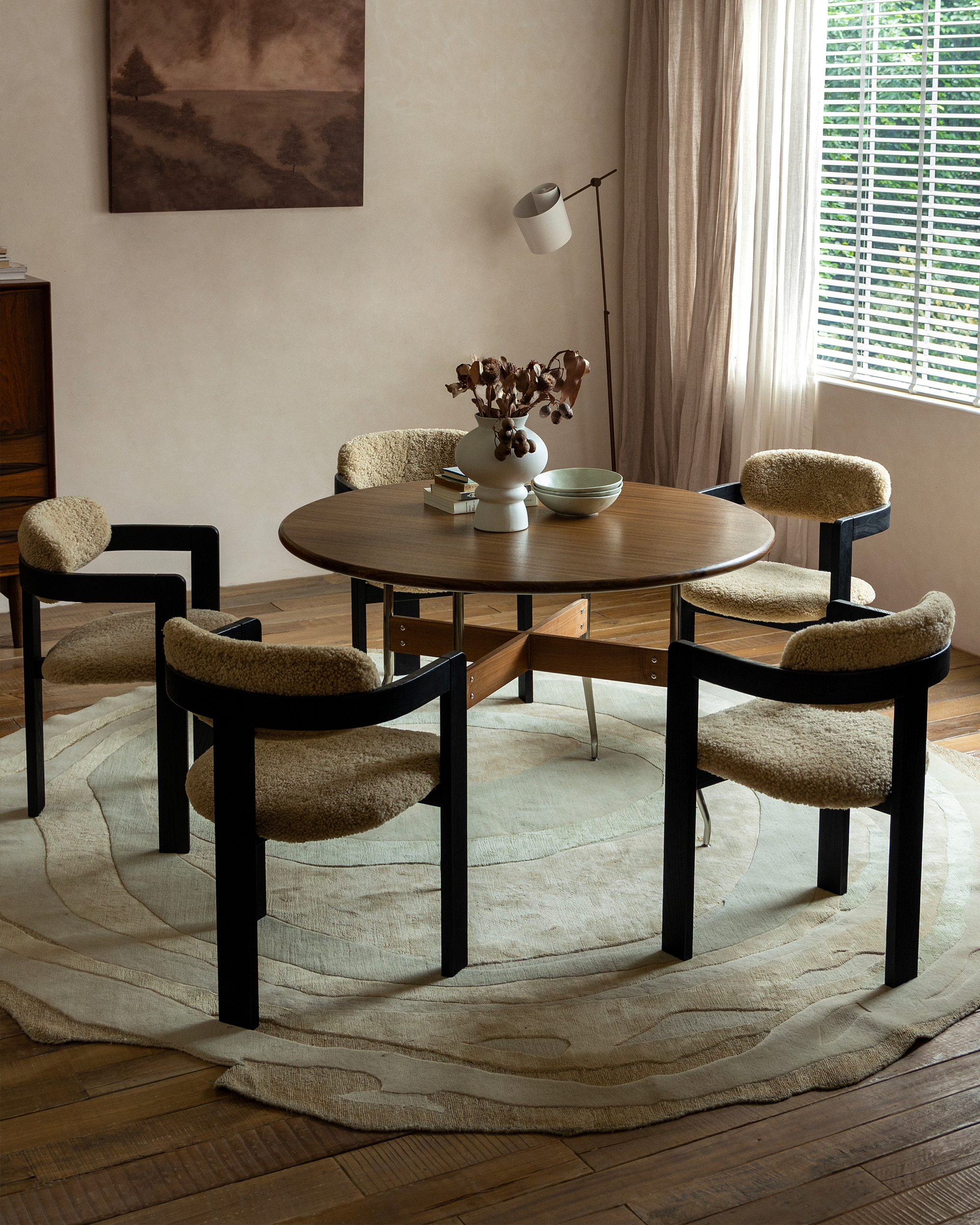 Chaise en peau de mouton Pamplona