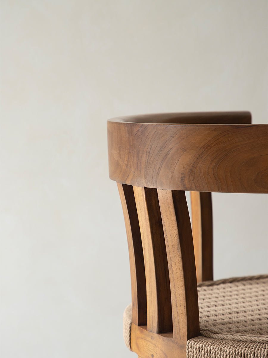 Chaise de salle à manger en cordon