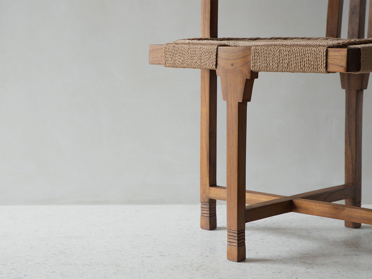 Chaise de salle à manger en cordon
