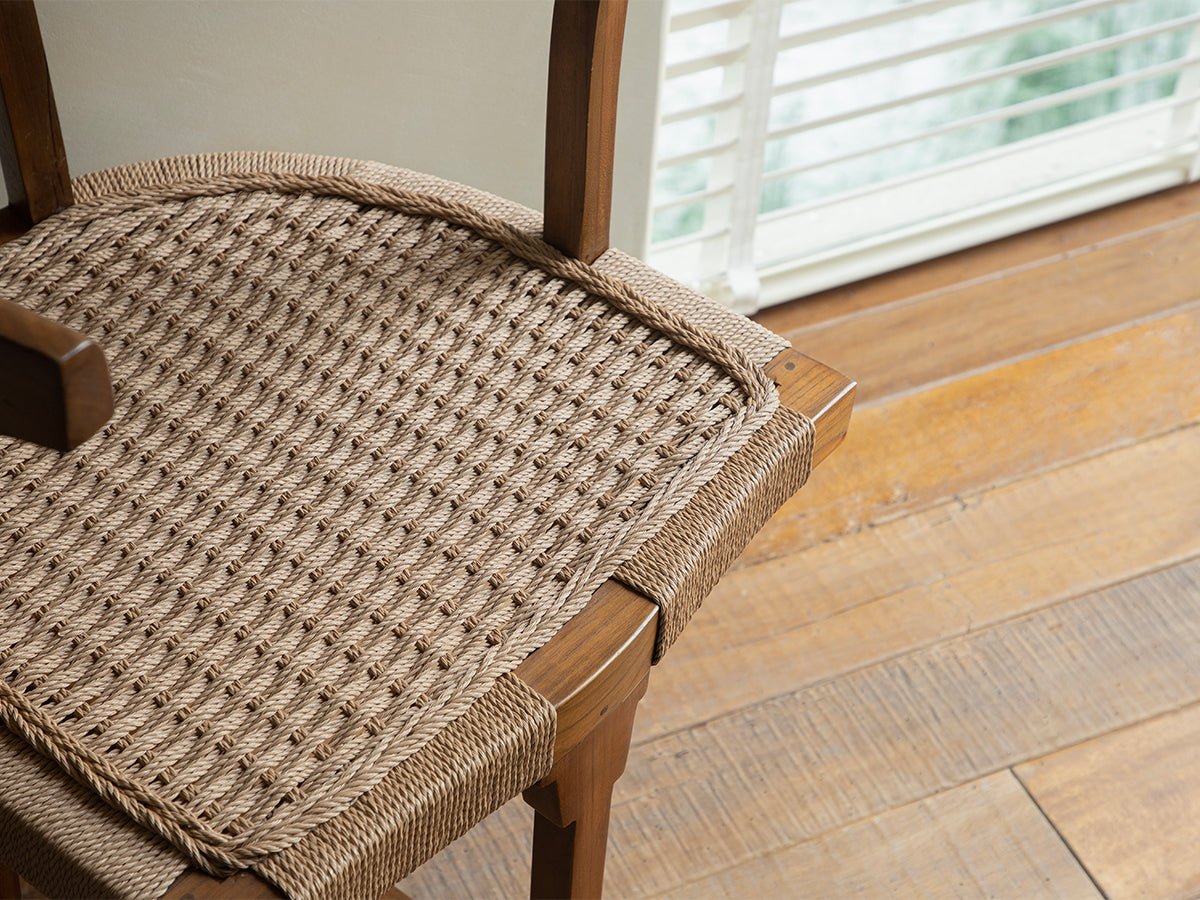 Chaise de salle à manger en cordon