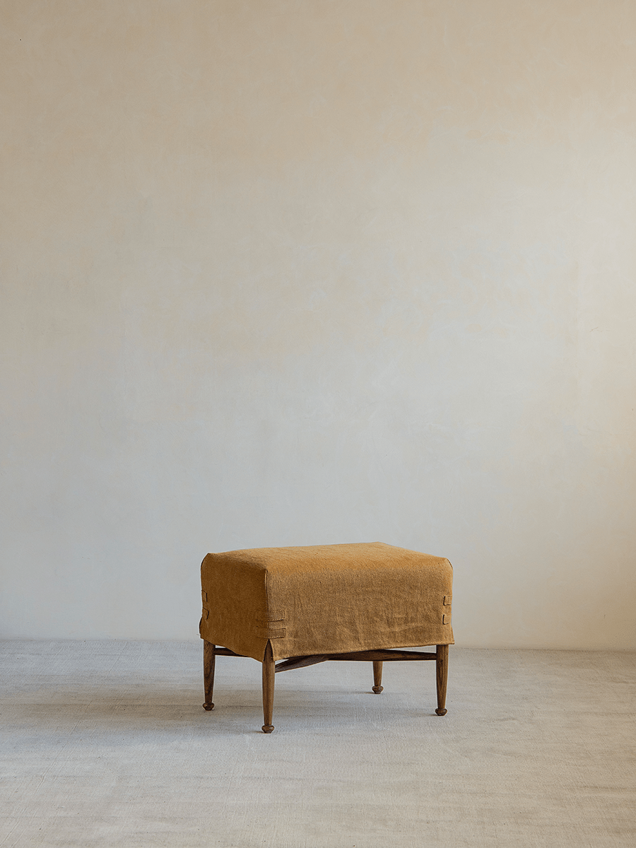 Tabouret à housse Crabby