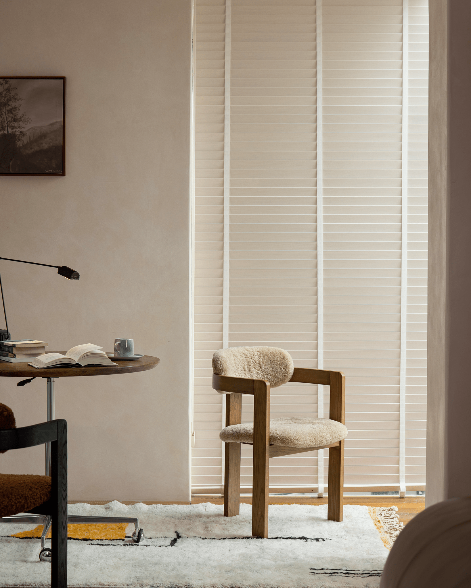 Chaise en peau de mouton Pamplona
