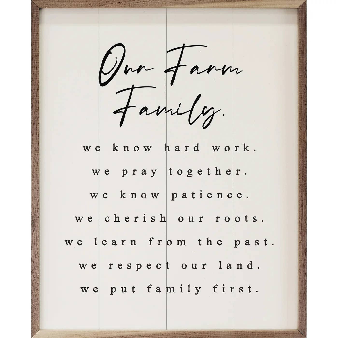 Our Farm Family Values