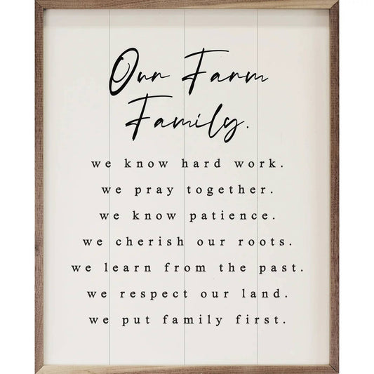 Our Farm Family Values