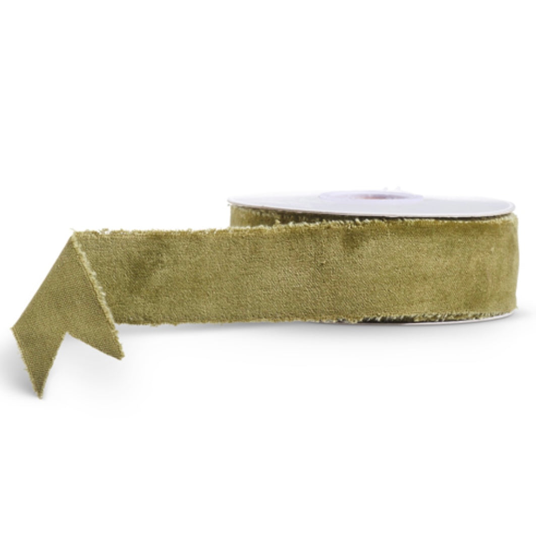 Torn Edge Velvet Ribbon
