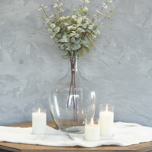 Bouteille en verre transparent