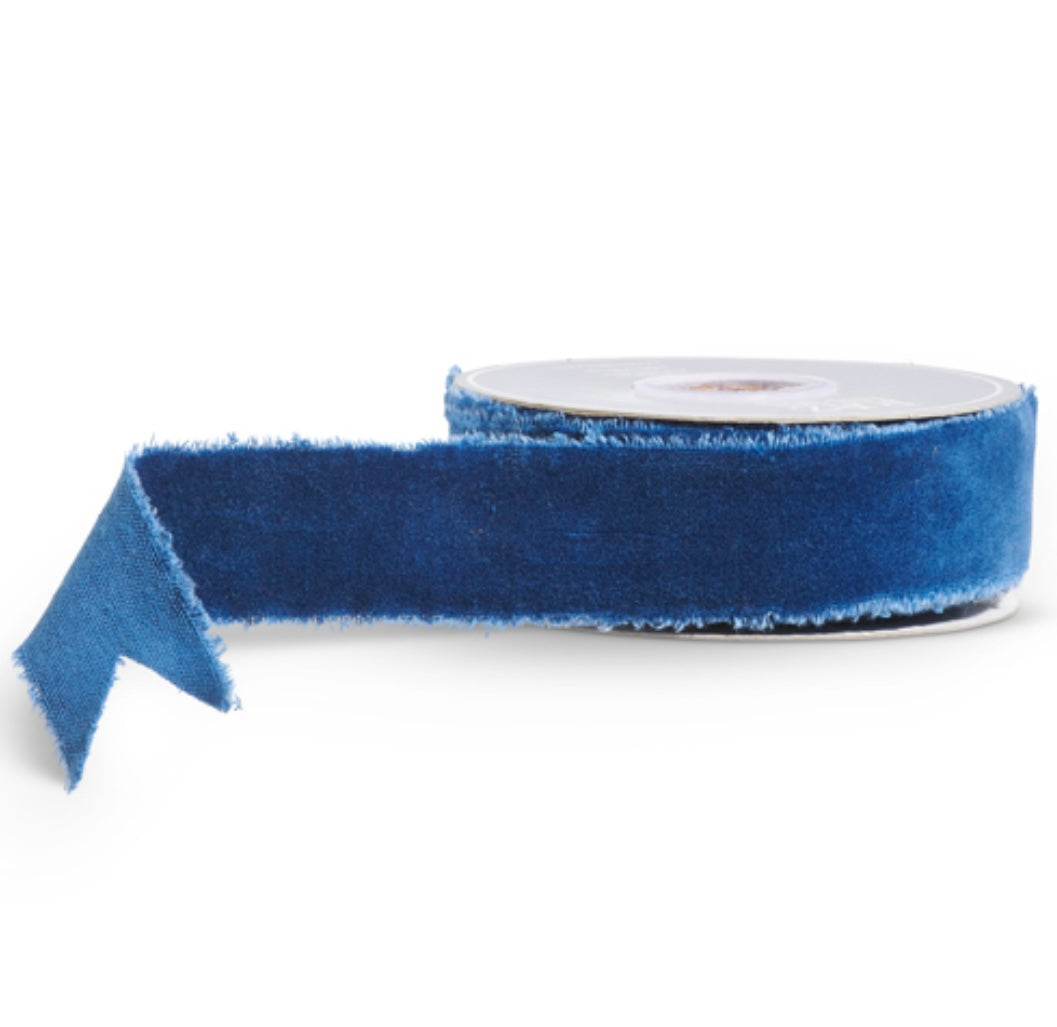 Torn Edge Velvet Ribbon