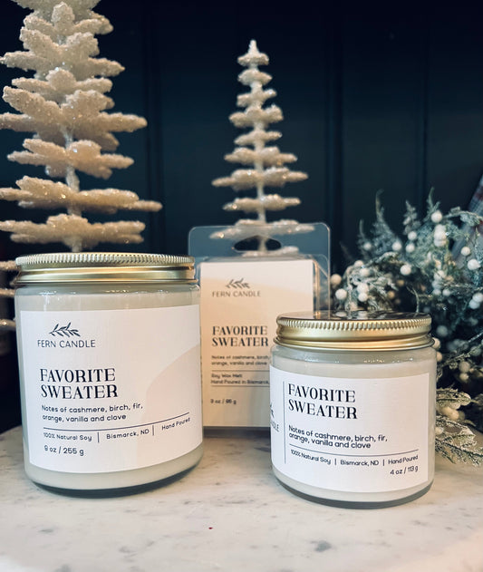 Favorite Sweater- Fern Candle Co.