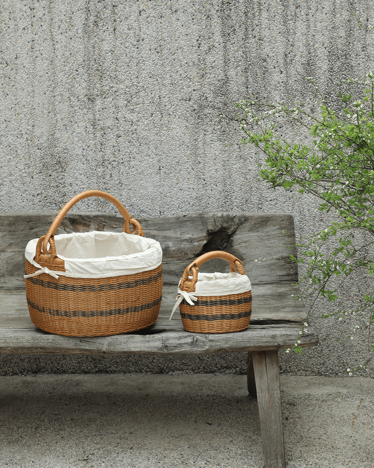 Panier fourre-tout en rotin