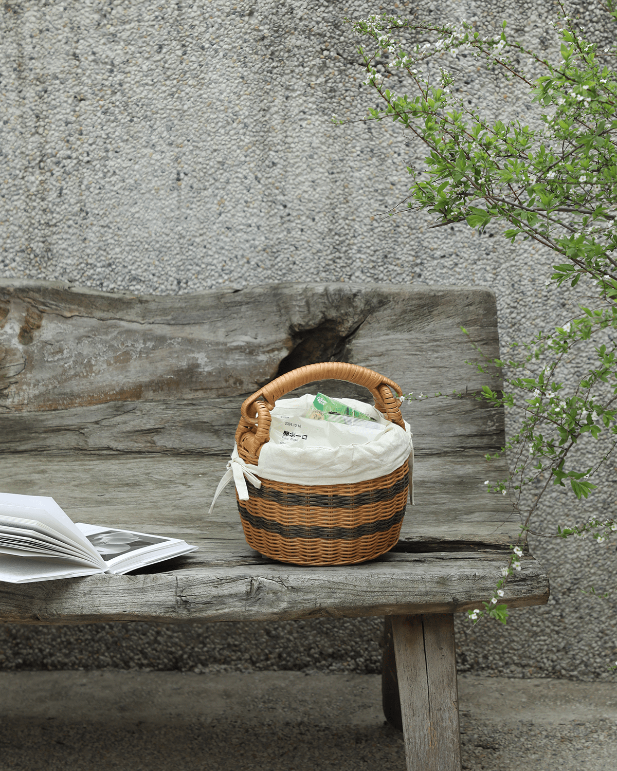 Panier fourre-tout en rotin