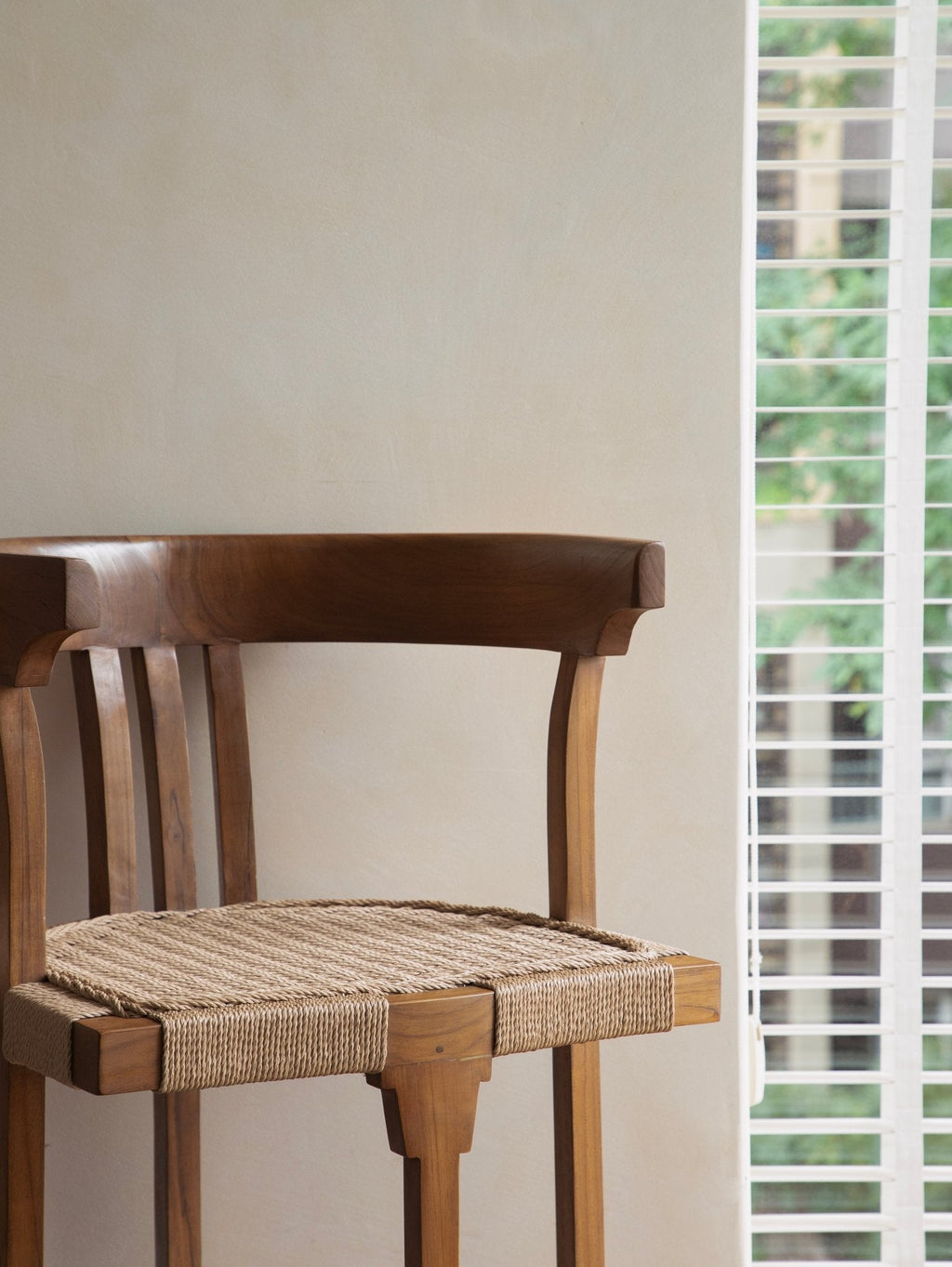 Chaise de salle à manger en cordon