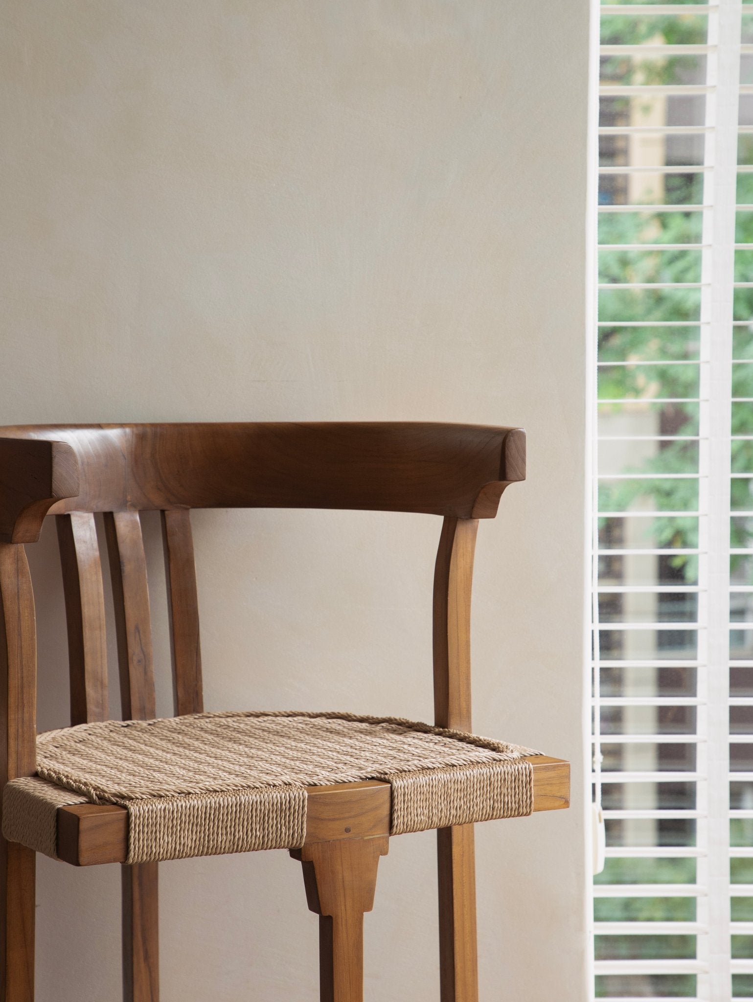 Chaise de salle à manger en cordon