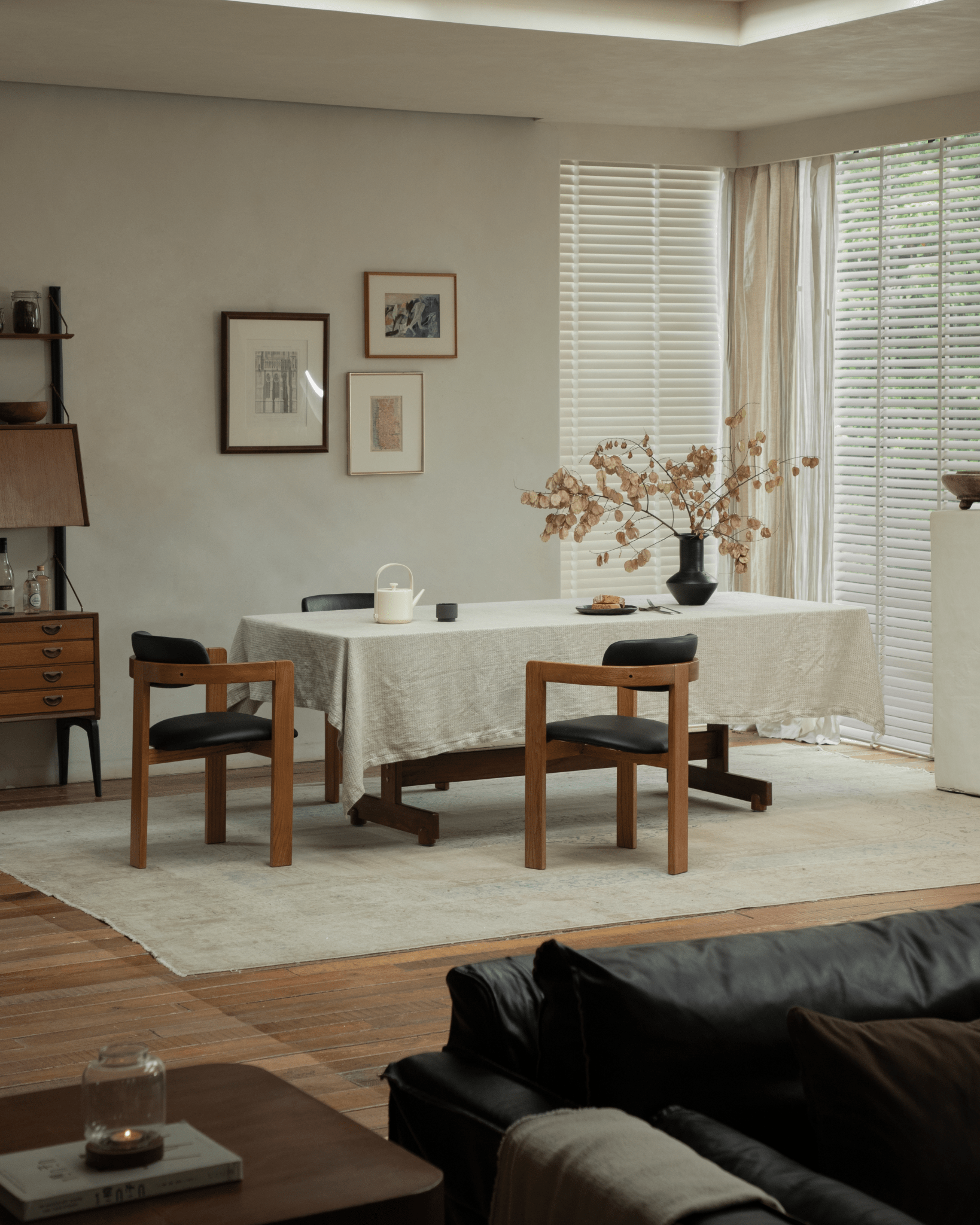 Chaise en cuir Pampelune