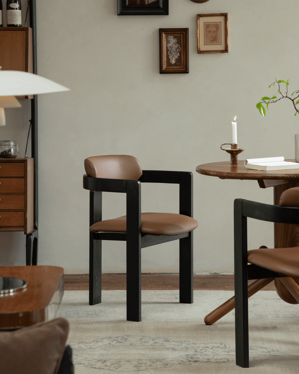 Chaise en cuir Pampelune