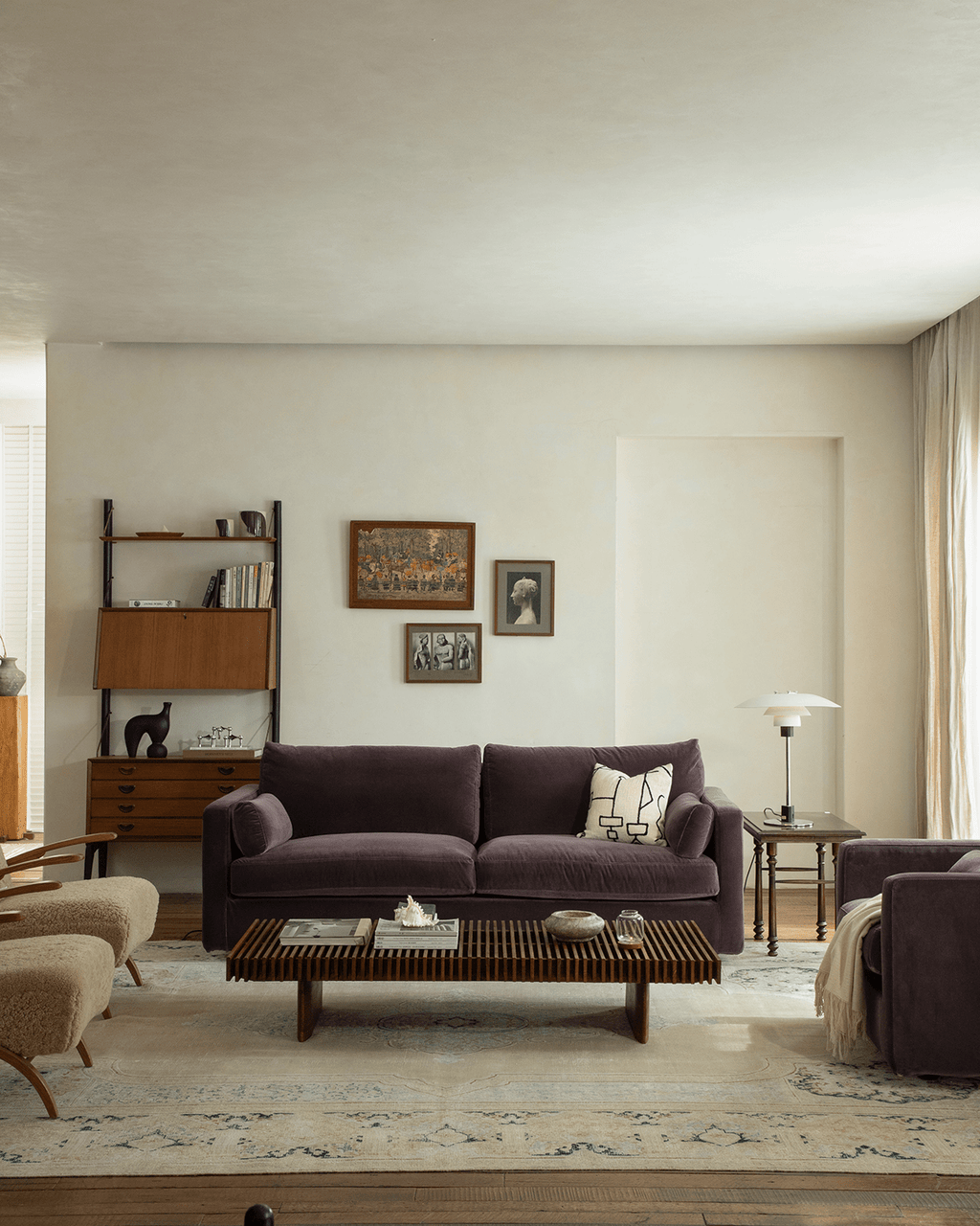 Fauteuil en velours Sofia