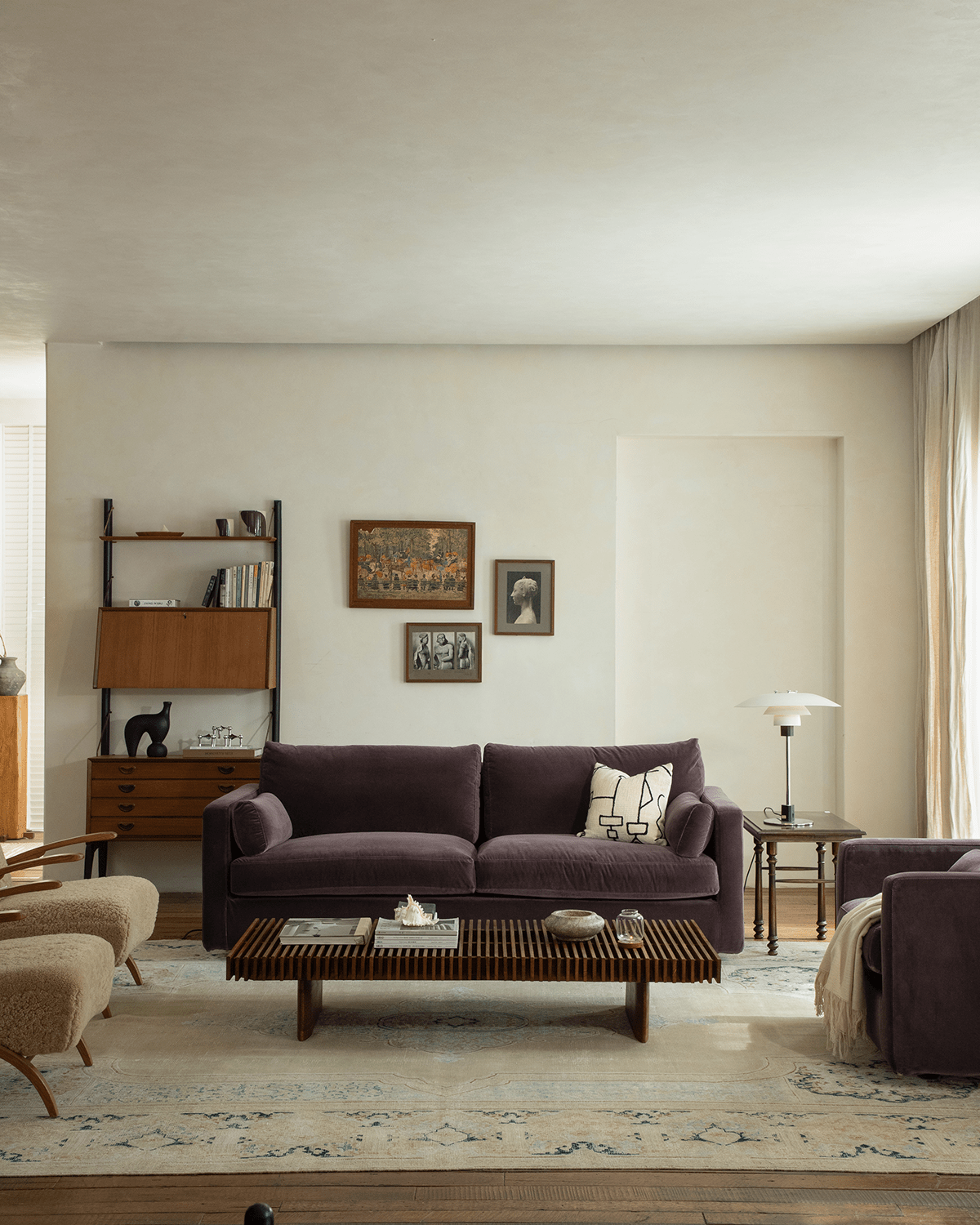 Fauteuil en velours Sofia