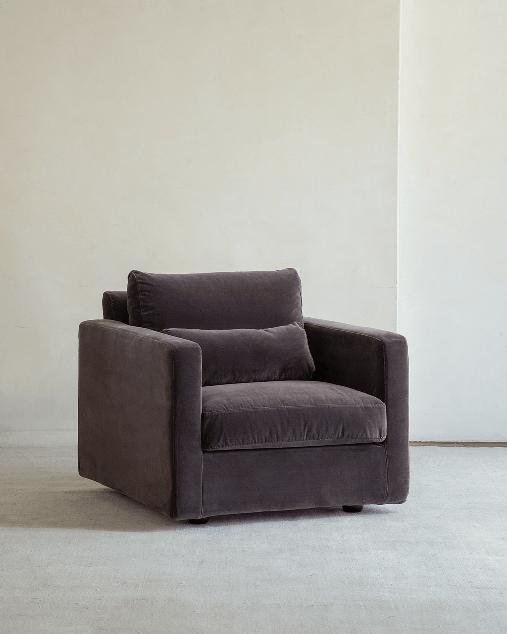 Fauteuil en velours Sofia