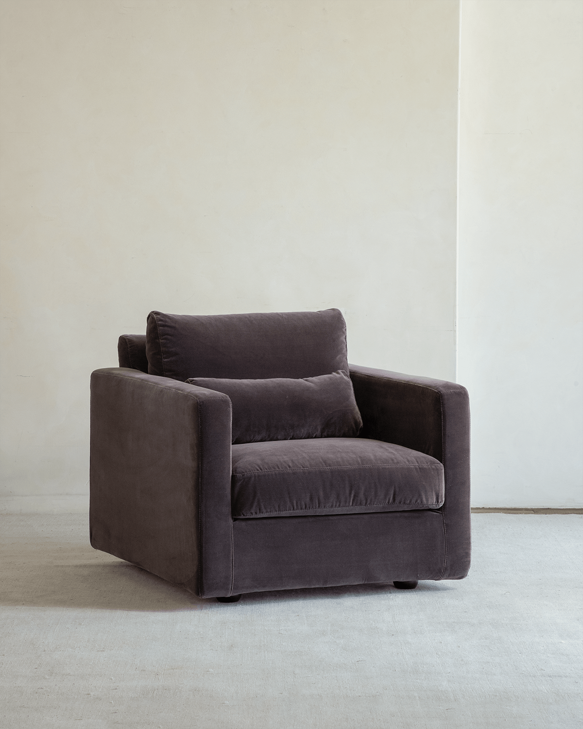 Fauteuil en velours Sofia