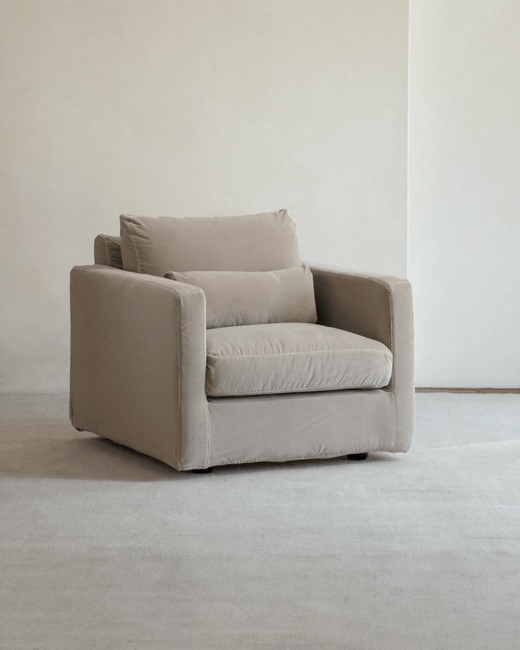 Fauteuil en velours Sofia