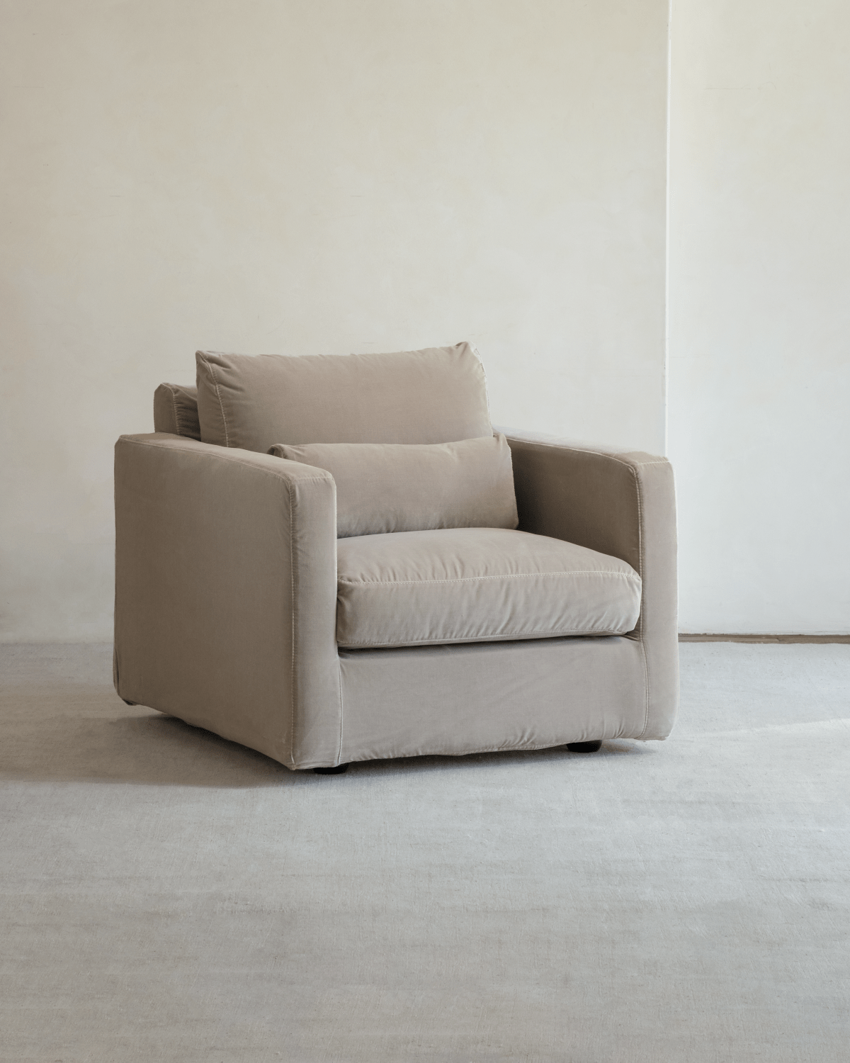 Fauteuil en velours Sofia