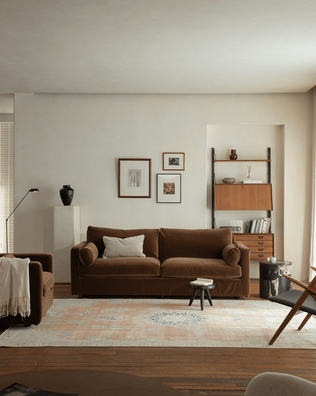 Fauteuil en velours Sofia