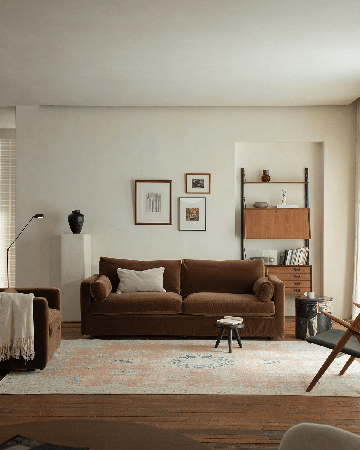 Fauteuil en velours Sofia