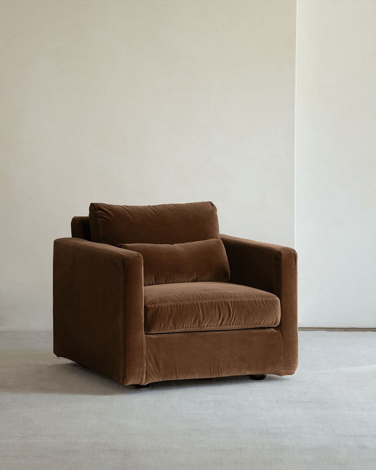 Fauteuil en velours Sofia