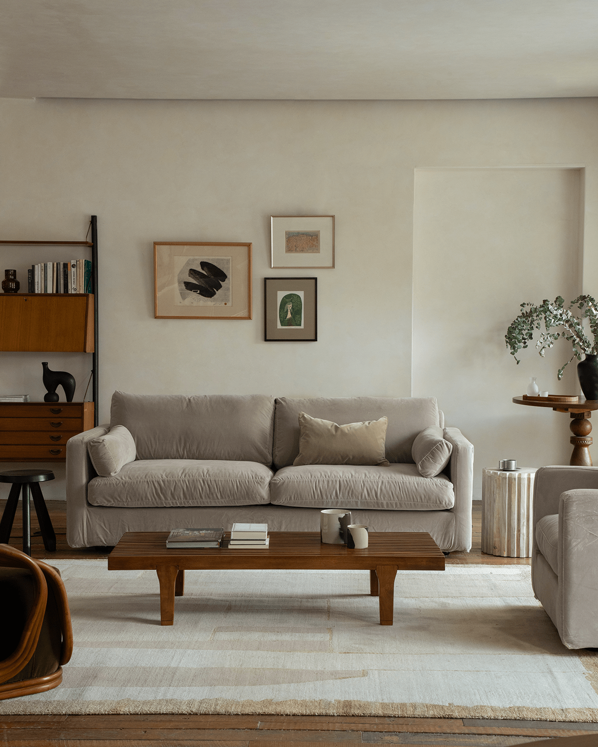 Fauteuil en velours Sofia