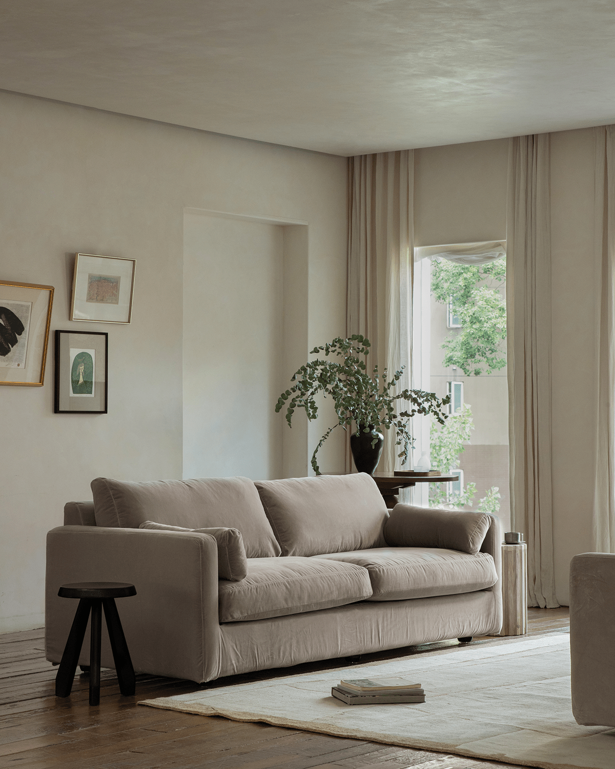Fauteuil en velours Sofia