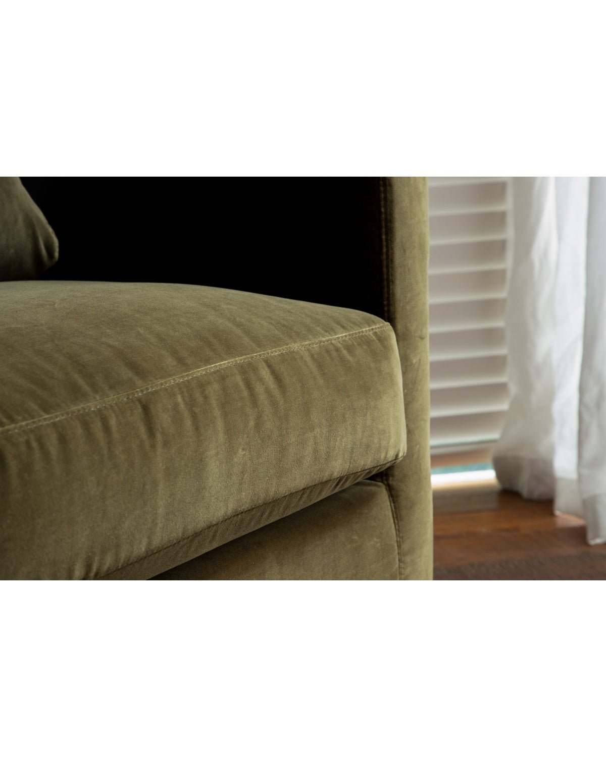 Fauteuil en velours Sofia