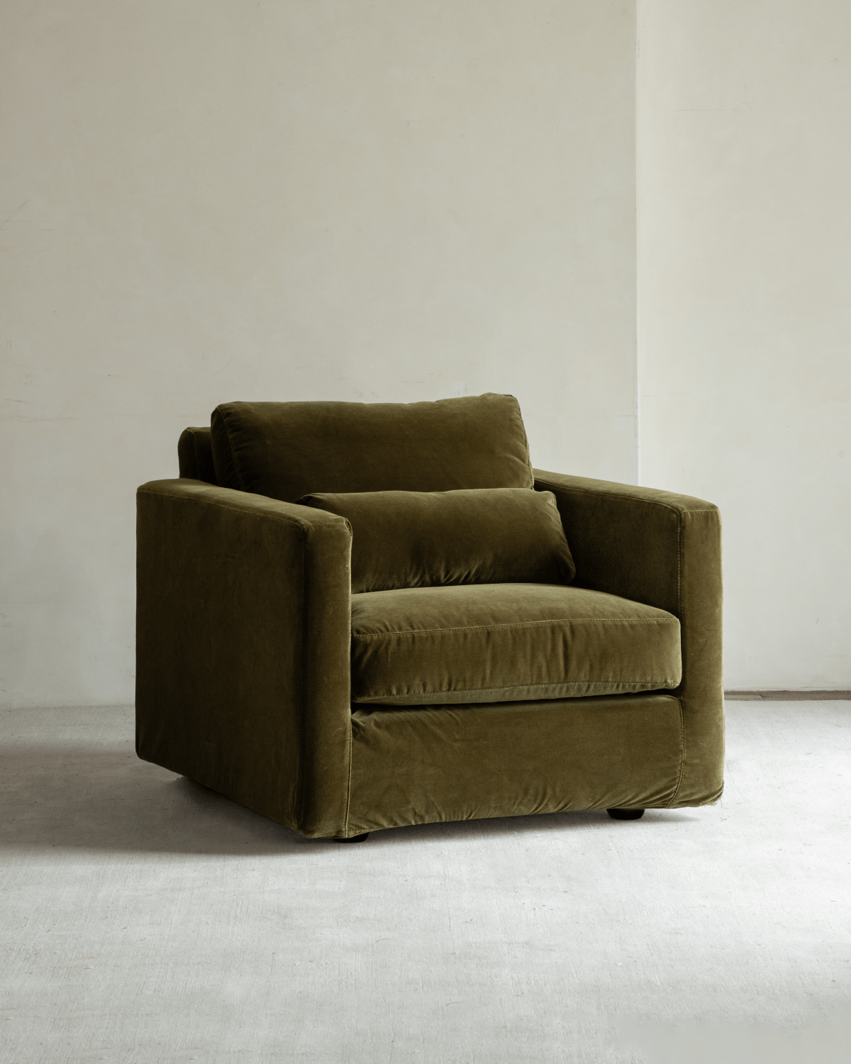Fauteuil en velours Sofia