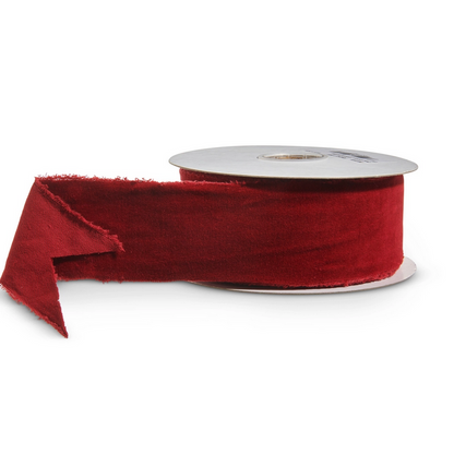 Torn Edge Velvet Ribbon