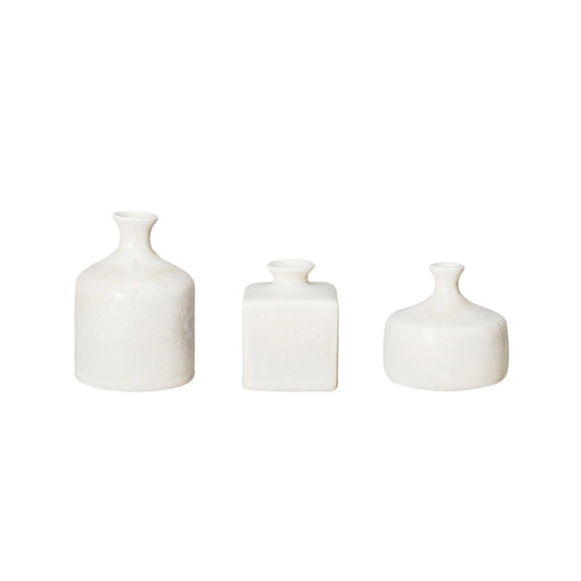 Cream Stoneware Vases